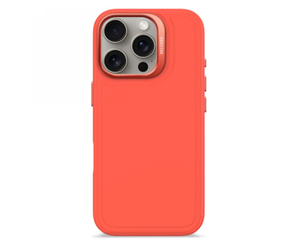 Etui do telefonów Decoded AntiMicrobial Silicone Stacks iPhone 16Pro MagSafe tangerine D25IPO16PBCST9TE
